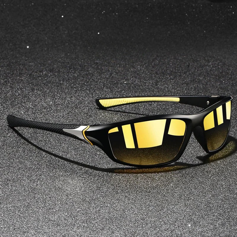Street-Wave Mens Polarized Sunglasses Lightweight Frame with Glare Reducing Lenses for Driving and Outdoor Activities