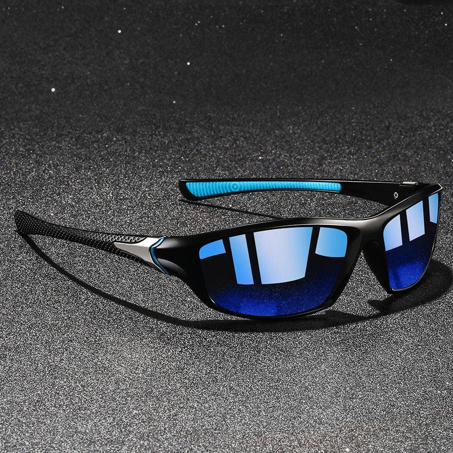 Street-Wave Mens Polarized Sunglasses Lightweight Frame with Glare Reducing Lenses for Driving and Outdoor Activities