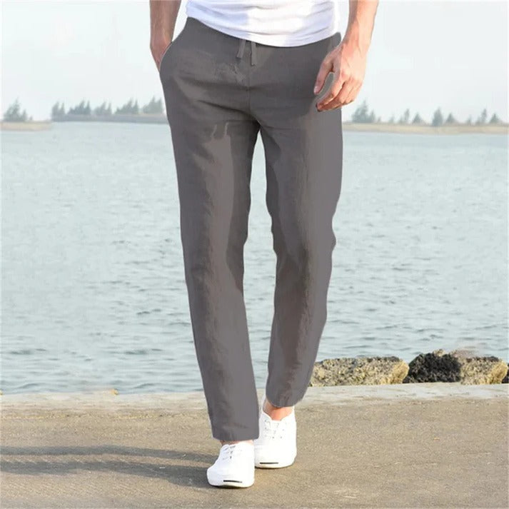 Street-Wave Men's Lightweight Casual Trousers For Everyday Comfort With Relaxed Fit And Breathable Fabric