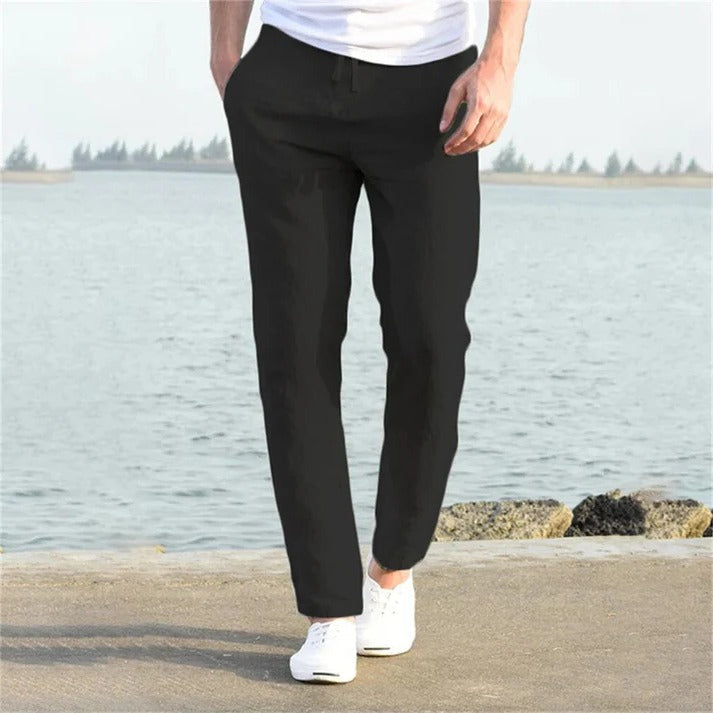 Street-Wave Men's Lightweight Casual Trousers For Everyday Comfort With Relaxed Fit And Breathable Fabric