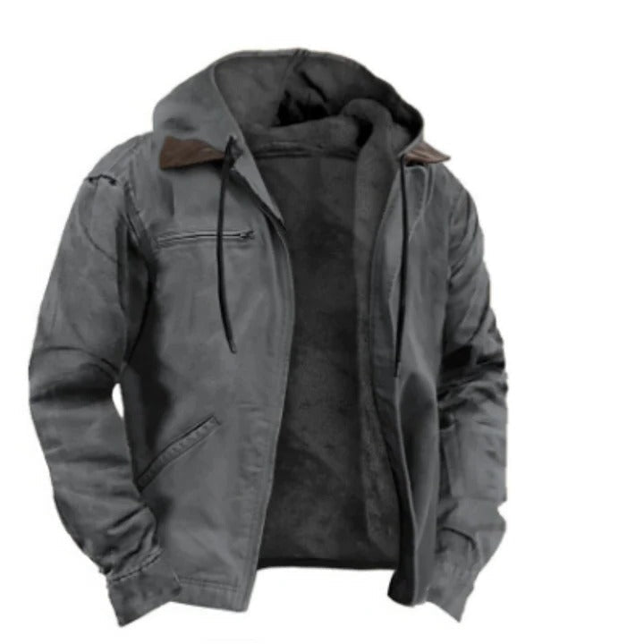 Street-Wave Men's Classic Hooded Winter Jacket For Warm Comfort And Everyday Travel