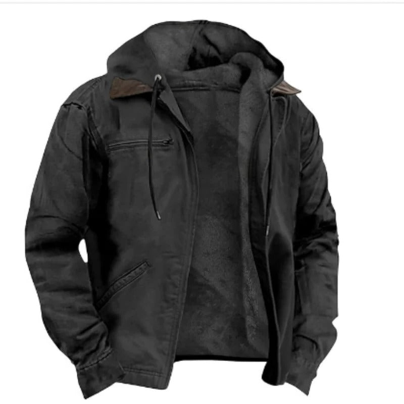 Street-Wave Men's Classic Hooded Winter Jacket For Warm Comfort And Everyday Travel