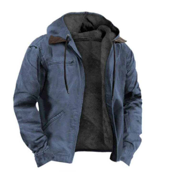 Street-Wave Men's Classic Hooded Winter Jacket For Warm Comfort And Everyday Travel