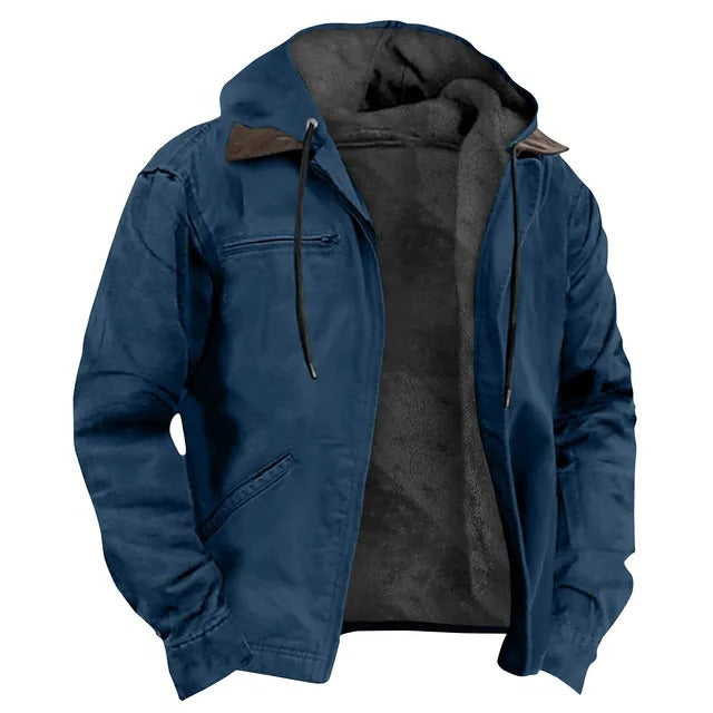 Street-Wave Men's Classic Hooded Winter Jacket For Warm Comfort And Everyday Travel