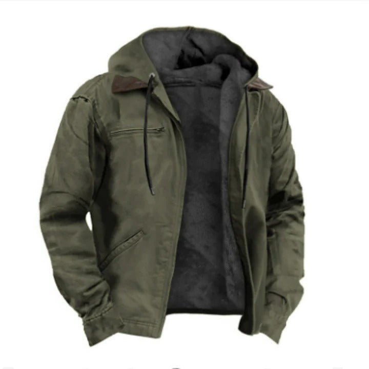 Street-Wave Men's Classic Hooded Winter Jacket For Warm Comfort And Everyday Travel