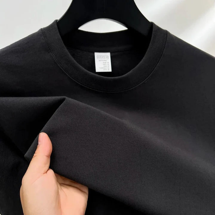 Street-Wave Mens Classic Crewneck T Shirt Relaxed Fit Comfortable Everyday Wardrobe Essential