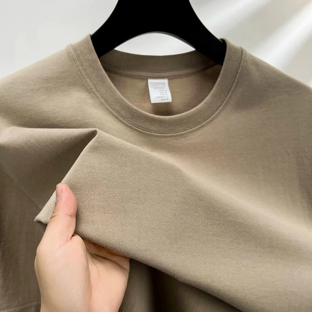 Street-Wave Mens Classic Crewneck T Shirt Relaxed Fit Comfortable Everyday Wardrobe Essential