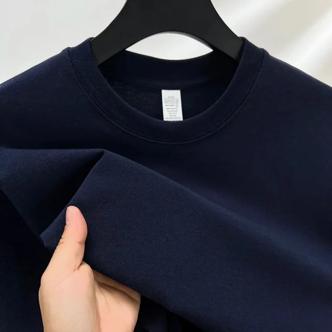 Street-Wave Mens Classic Crewneck T Shirt Relaxed Fit Comfortable Everyday Wardrobe Essential