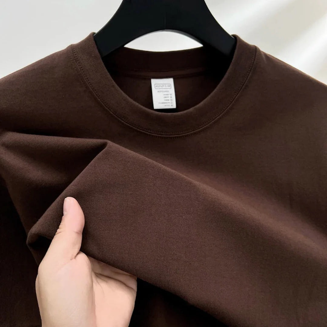 Street-Wave Mens Classic Crewneck T Shirt Relaxed Fit Comfortable Everyday Wardrobe Essential