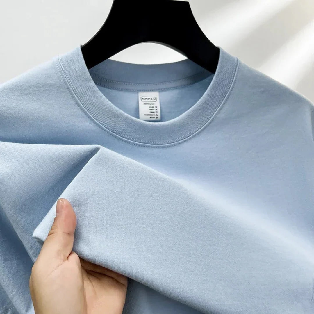 Street-Wave Mens Classic Crewneck T Shirt Relaxed Fit Comfortable Everyday Wardrobe Essential