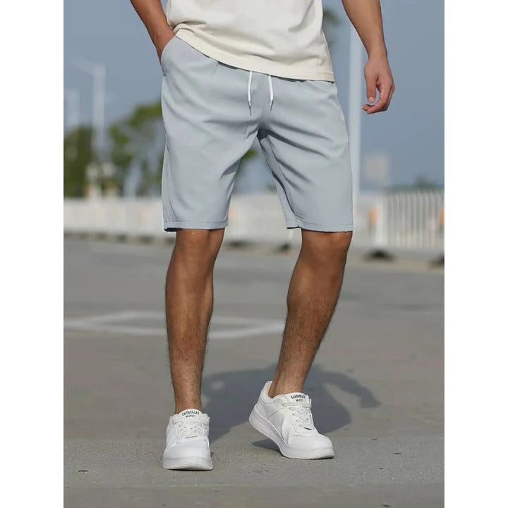 Casual Mens Drawstring Shorts Lightweight Breathable Comfort Fit For Summer Days