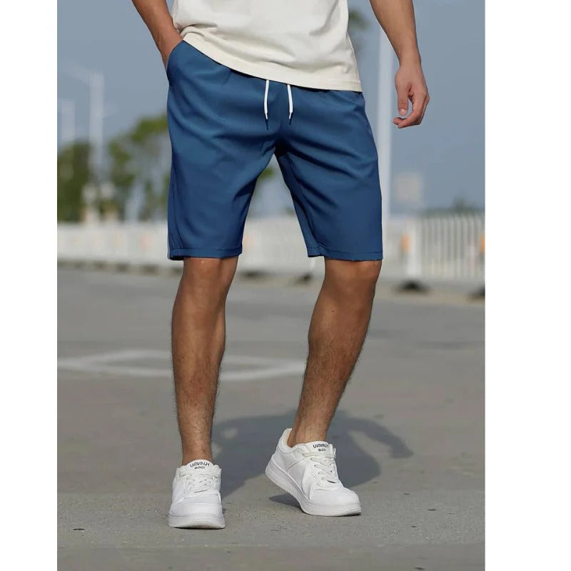 Casual Mens Drawstring Shorts Lightweight Breathable Comfort Fit For Summer Days