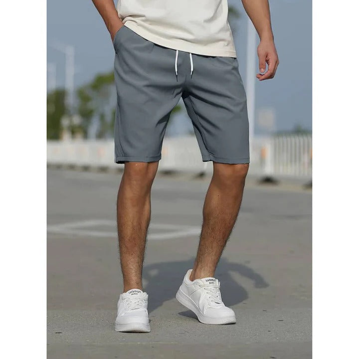 Casual Mens Drawstring Shorts Lightweight Breathable Comfort Fit For Summer Days