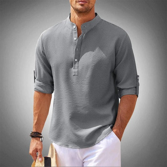 Street-Wave Men's Classic Casual Summer Shirt With Relaxed Tailoring For Everyday Wear