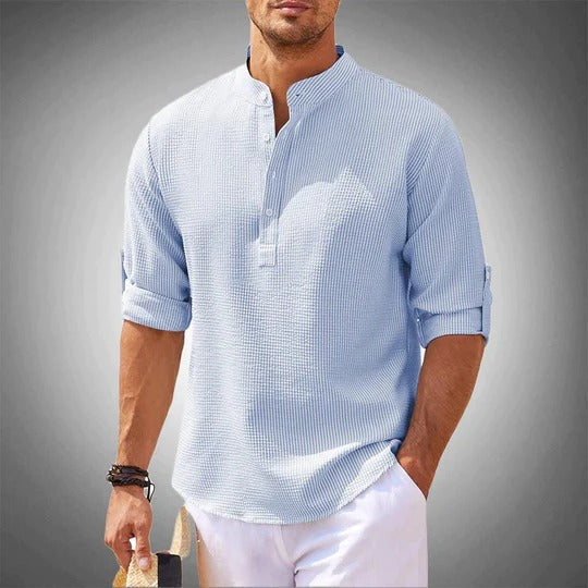 Street-Wave Men's Classic Casual Summer Shirt With Relaxed Tailoring For Everyday Wear