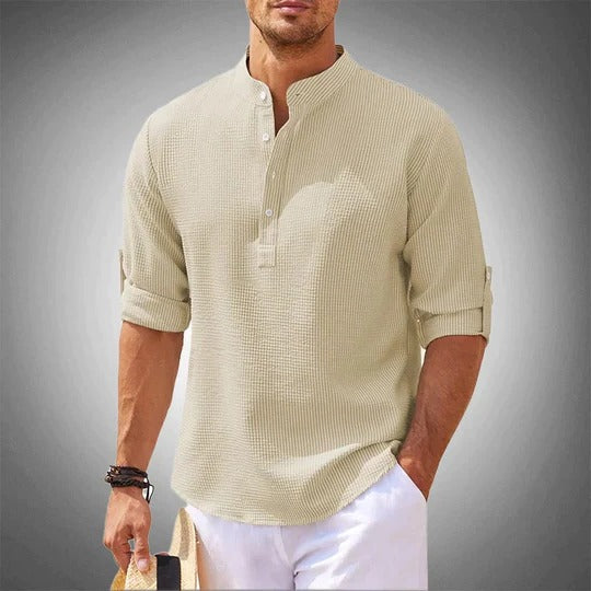 Street-Wave Men's Classic Casual Summer Shirt With Relaxed Tailoring For Everyday Wear