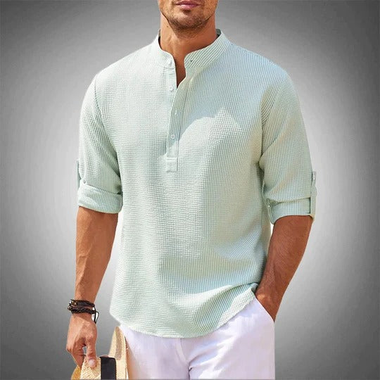 Street-Wave Men's Classic Casual Summer Shirt With Relaxed Tailoring For Everyday Wear