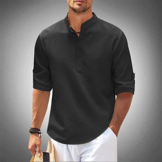 Street-Wave Men's Classic Casual Summer Shirt With Relaxed Tailoring For Everyday Wear