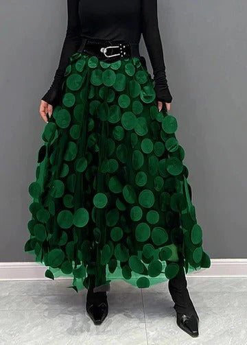 Women’s Polka Dot Tulle Patchwork Skirt