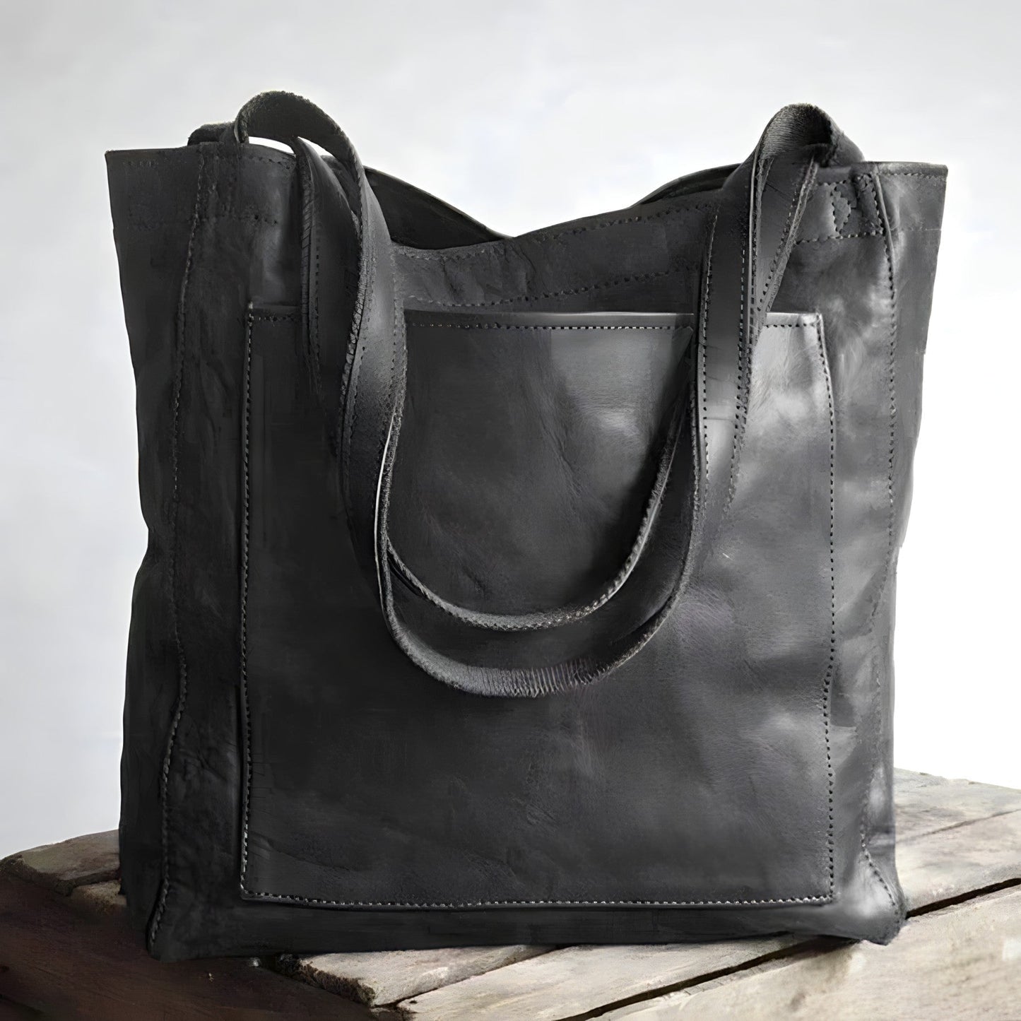 Street-Wave Vegan Leather Tote Isabella Oversized Carryall For Everyday Use