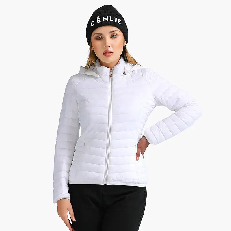 Street-wave Ultra-Light Down Jacket For Women Lightweight Warmth Packable Comfort