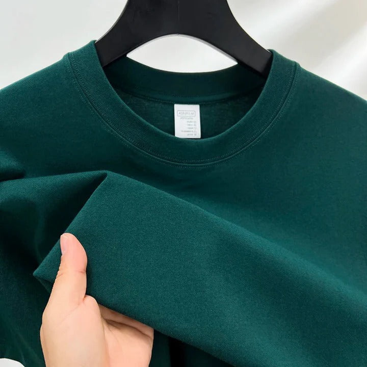 Street-Wave Mens Classic Crewneck T Shirt Relaxed Fit Comfortable Everyday Wardrobe Essential
