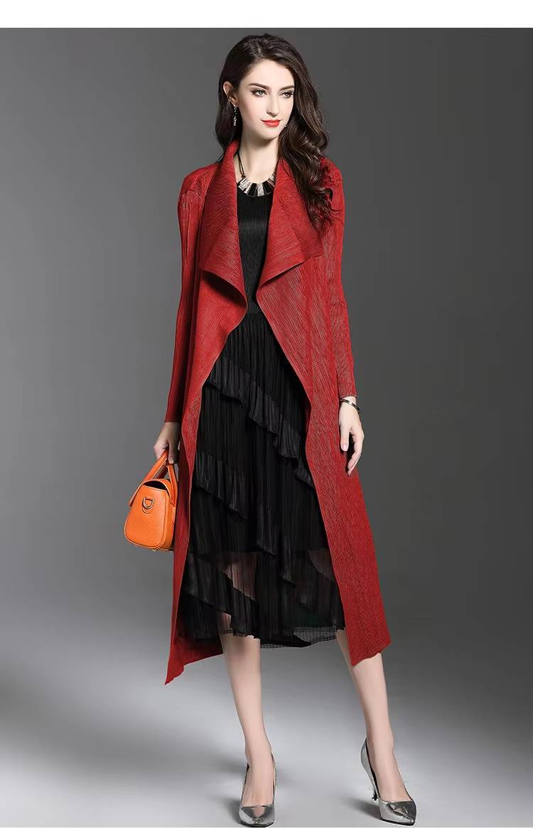 Streetwave Blue Long Coat For Women With Draped Open Front For Socially Confident Style Warm And Elegant