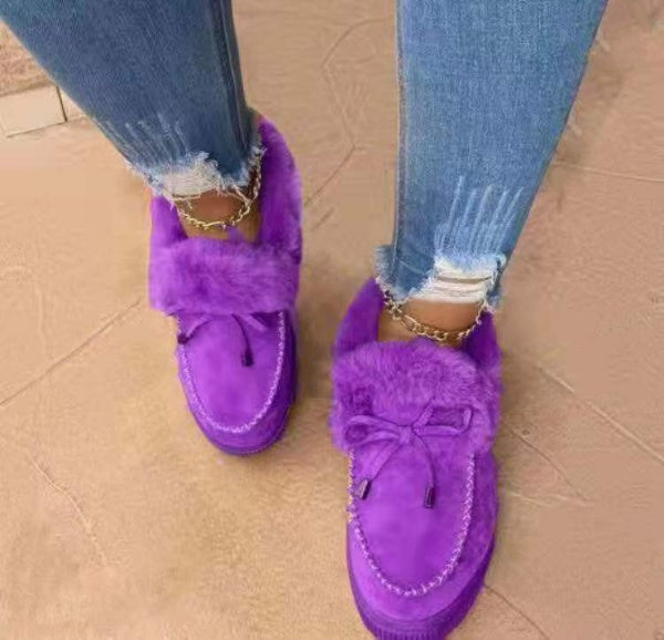 Street-Wave Cozy Wool-Lined Winter Boots For Women Warm Plush Interior Durable Comfort With Trendy Design