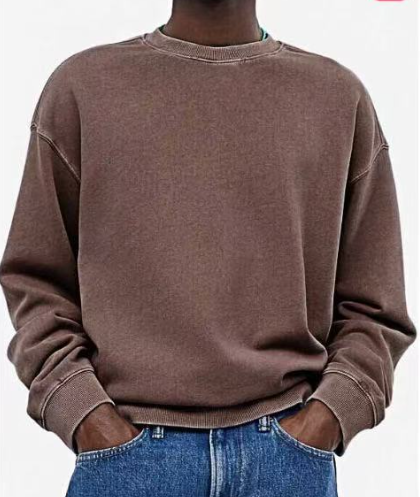Street-Wave Men's Sweatshirt Soft Cotton Cozy Round Neck Classic Comfort Everyday Wear