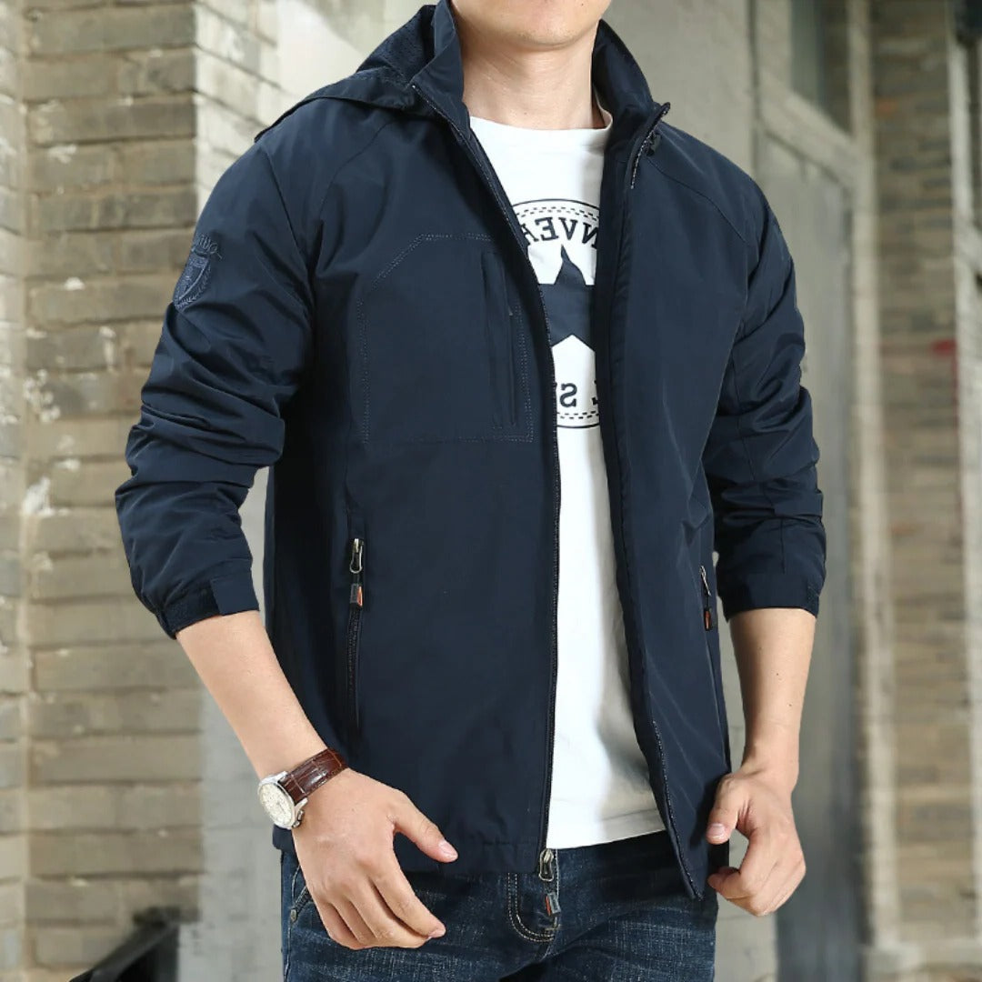Street-Wave Mens Lightweight Transitional Jacket For All Seasons Neutral Olive Green