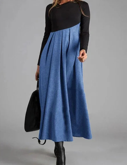 Street-wave Maxi Dress Kristina - Timeless Floor-Length Silhouette For Women, Versatile Everyday to Evening Wear