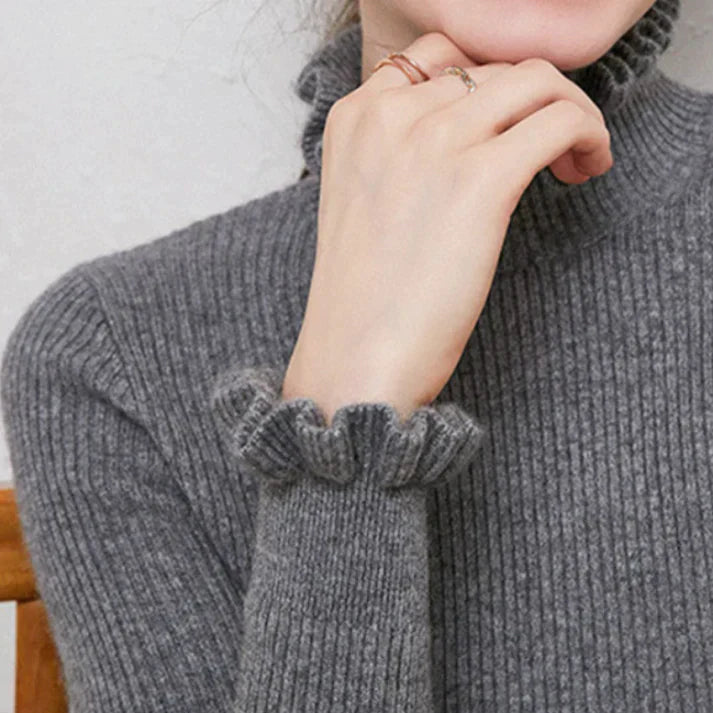 Street-wave Cashmere Turtleneck Sweater For Women Soft Cozy Warmth And Elegant Fit