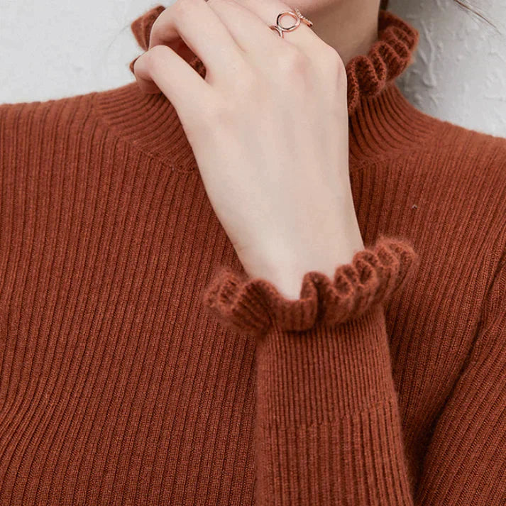 Street-wave Cashmere Turtleneck Sweater For Women Soft Cozy Warmth And Elegant Fit