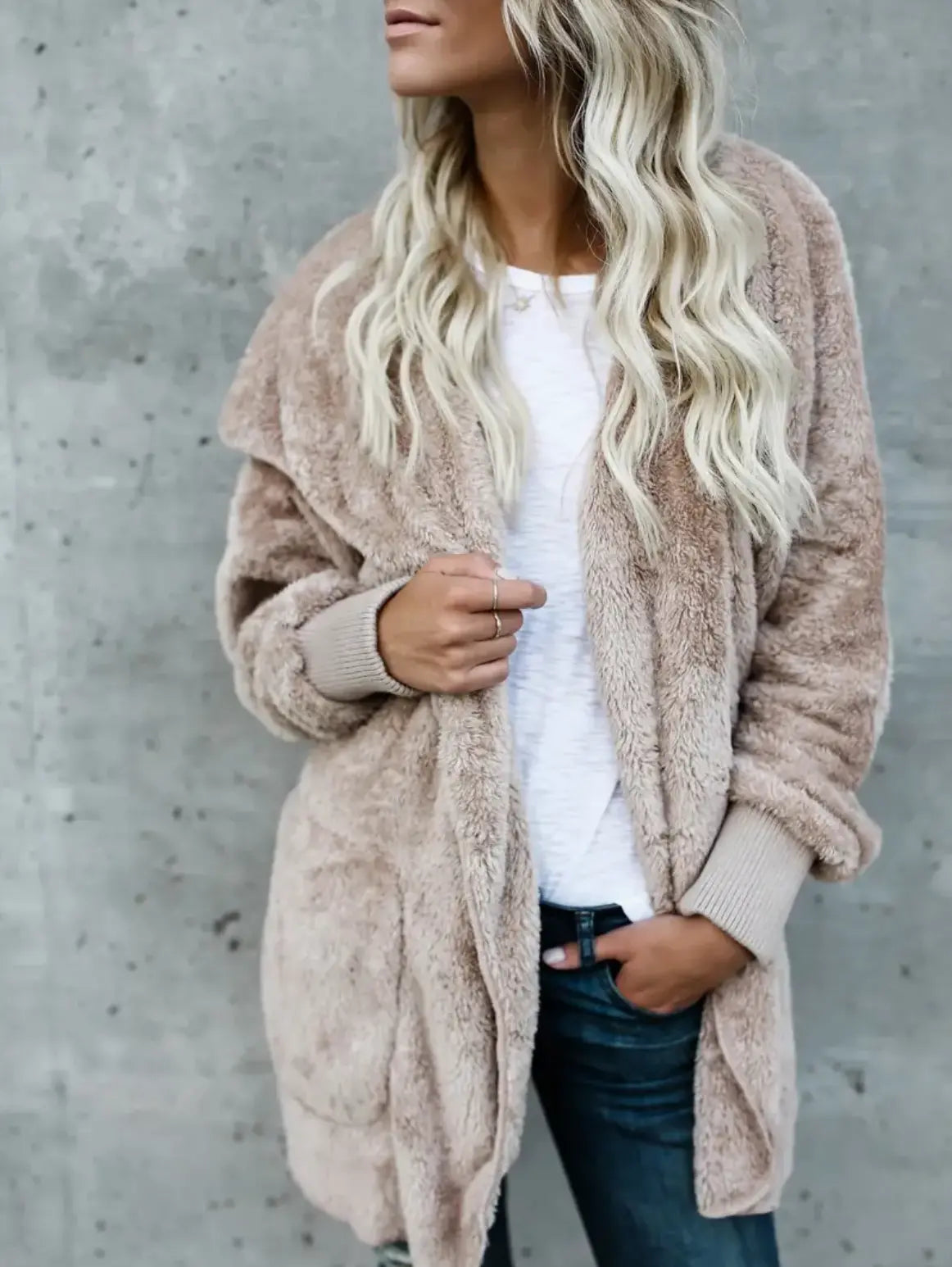 Street-wave Teddy Fleece Jacket Women Warm Cozy Comfort With Elegant Style For Cold Days Outdoors