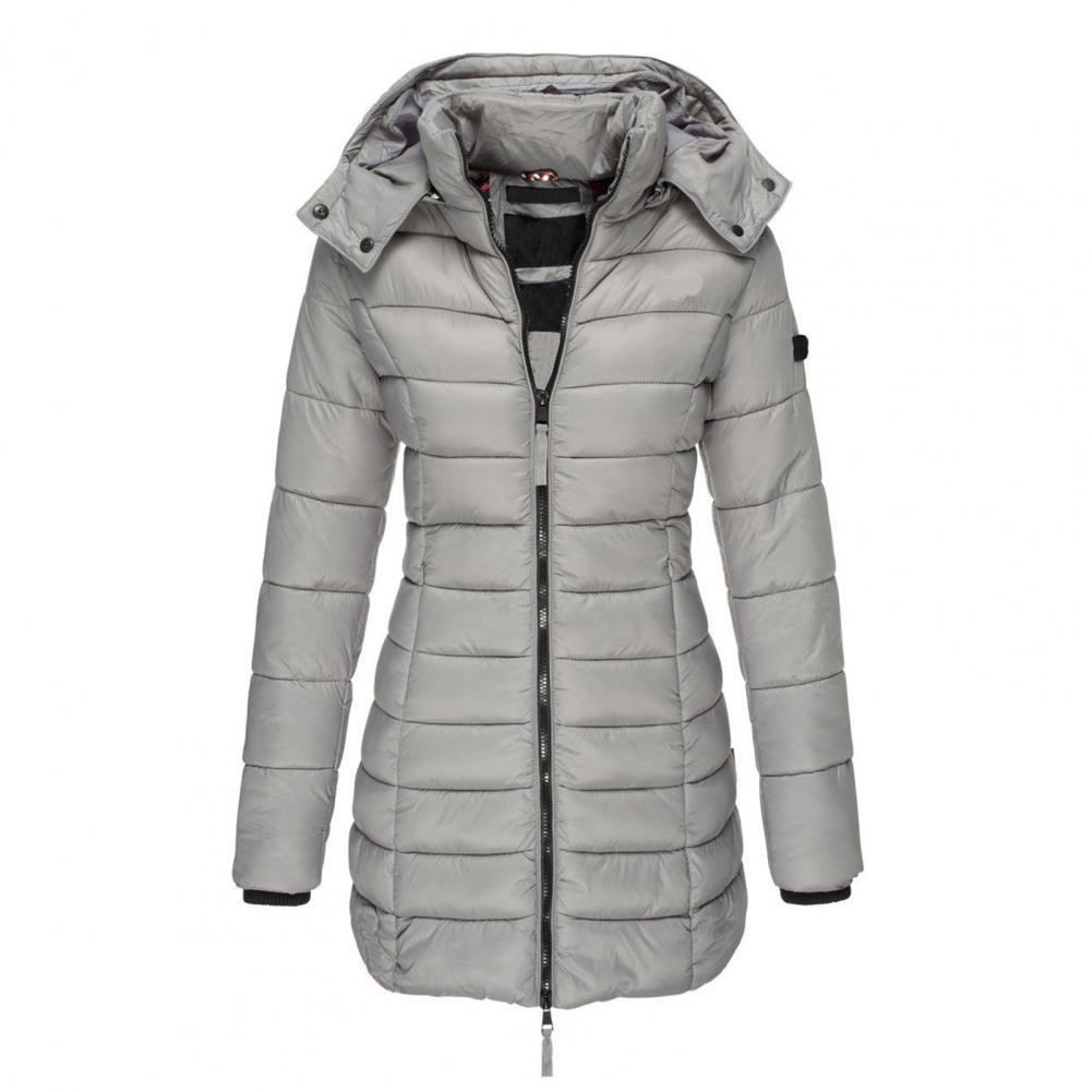 Street Wave Women Puffer Jacket Hooded Slimfit Insulated Winter Coat For Cozy Warmth