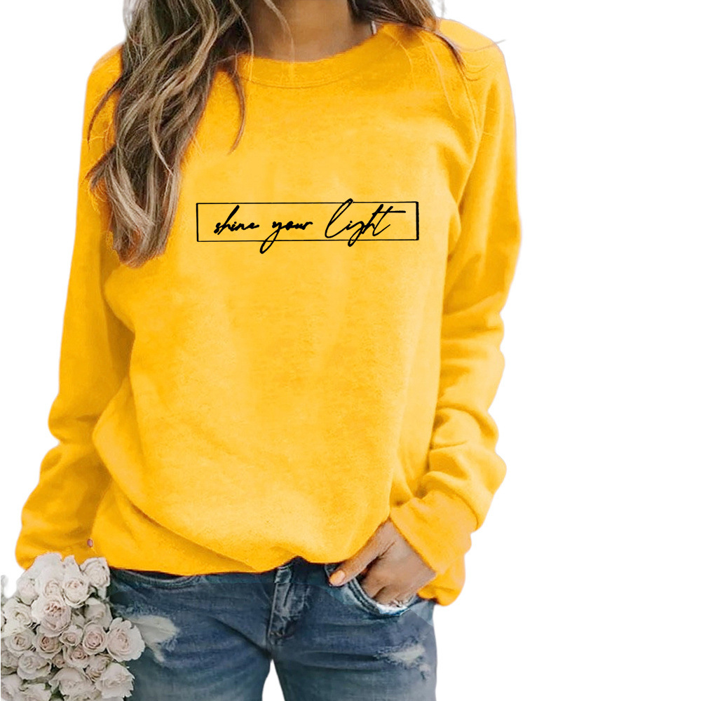 Street-Wave Motivational Print Sweatshirt For Women Cozy, Stylish Casual Wear With Inspirational Message