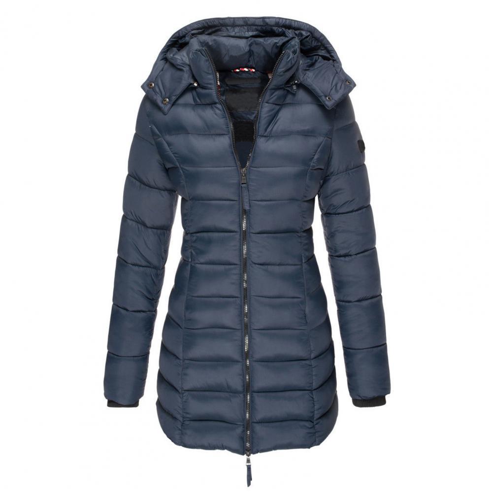 Street Wave Women Puffer Jacket Hooded Slimfit Insulated Winter Coat For Cozy Warmth