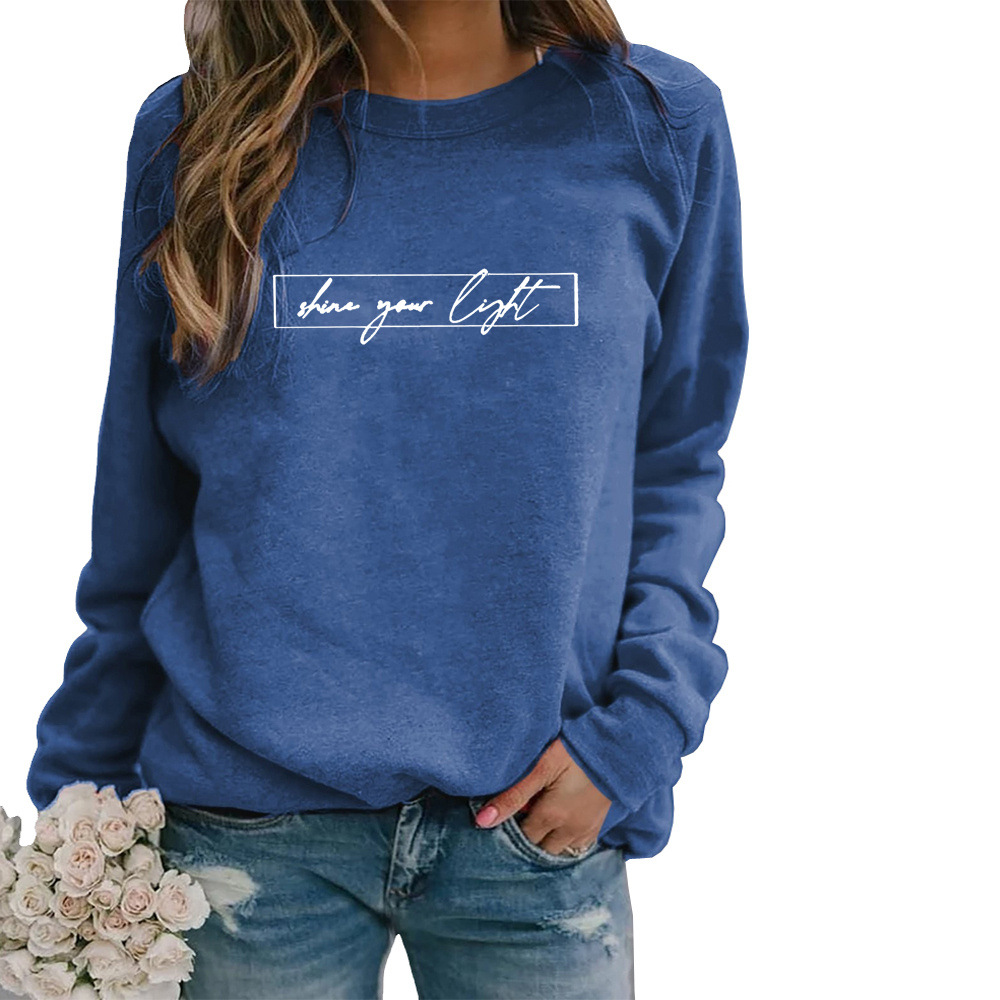 Street-Wave Motivational Print Sweatshirt For Women Cozy, Stylish Casual Wear With Inspirational Message