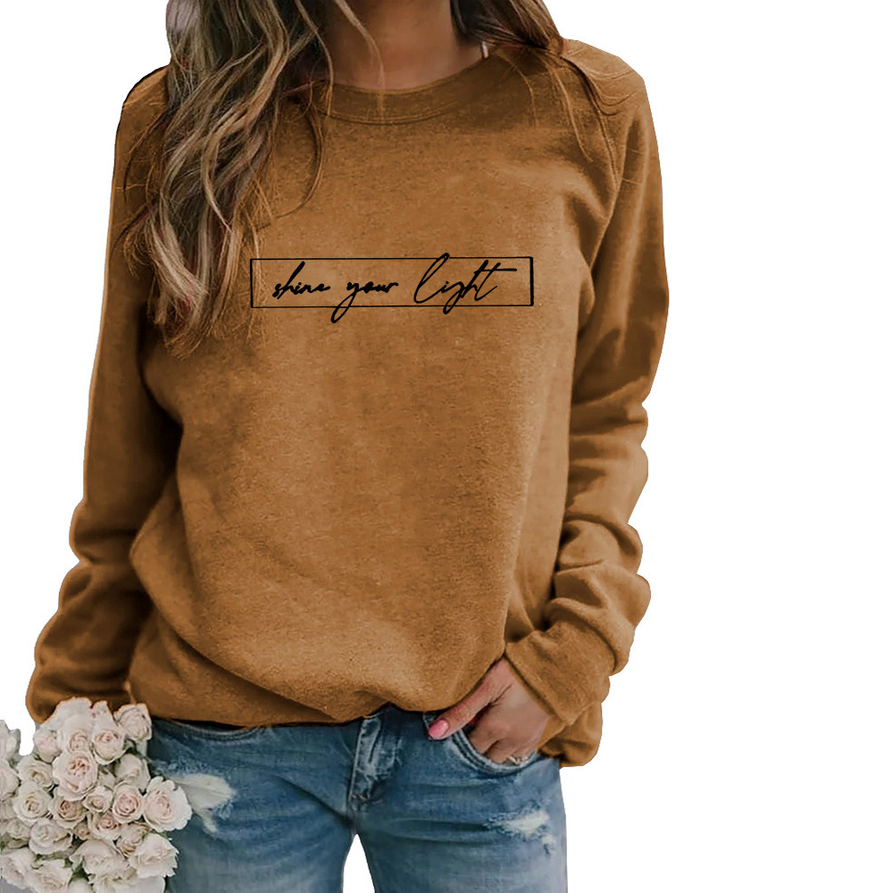 Street-Wave Motivational Print Sweatshirt For Women Cozy, Stylish Casual Wear With Inspirational Message