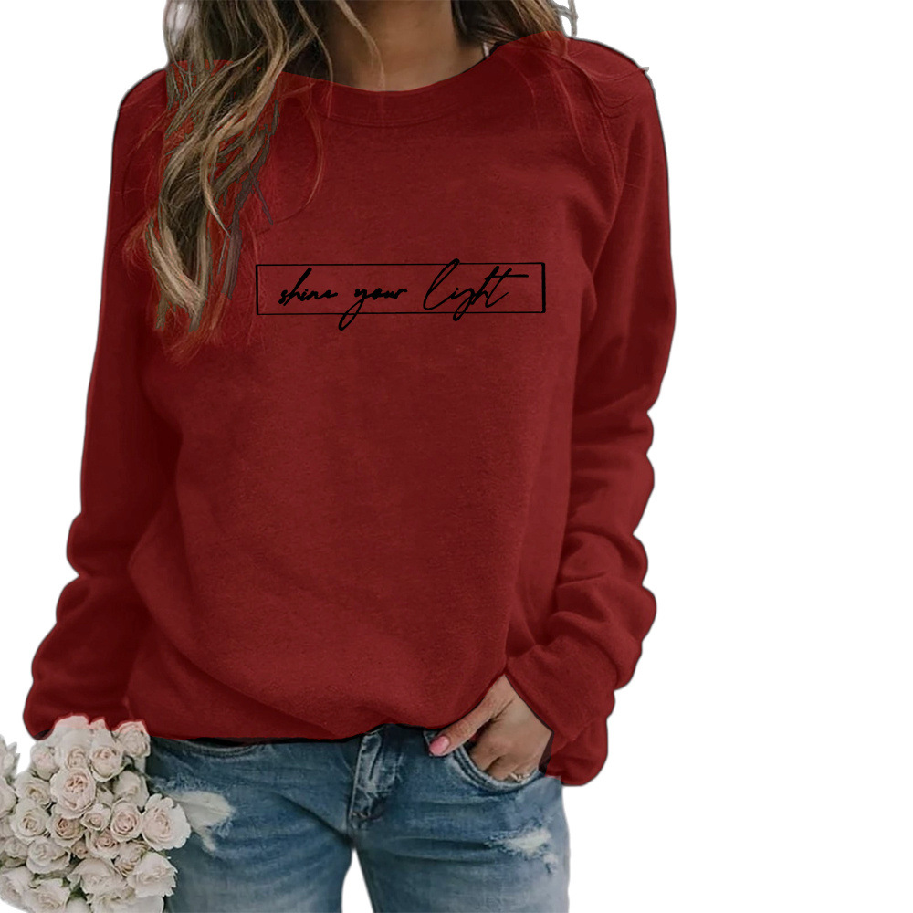 Street-Wave Motivational Print Sweatshirt For Women Cozy, Stylish Casual Wear With Inspirational Message