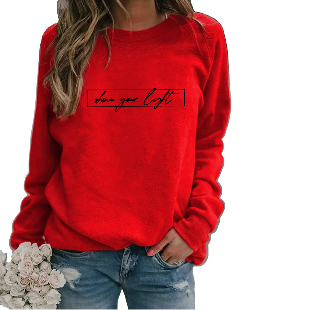 Street-Wave Motivational Print Sweatshirt For Women Cozy, Stylish Casual Wear With Inspirational Message