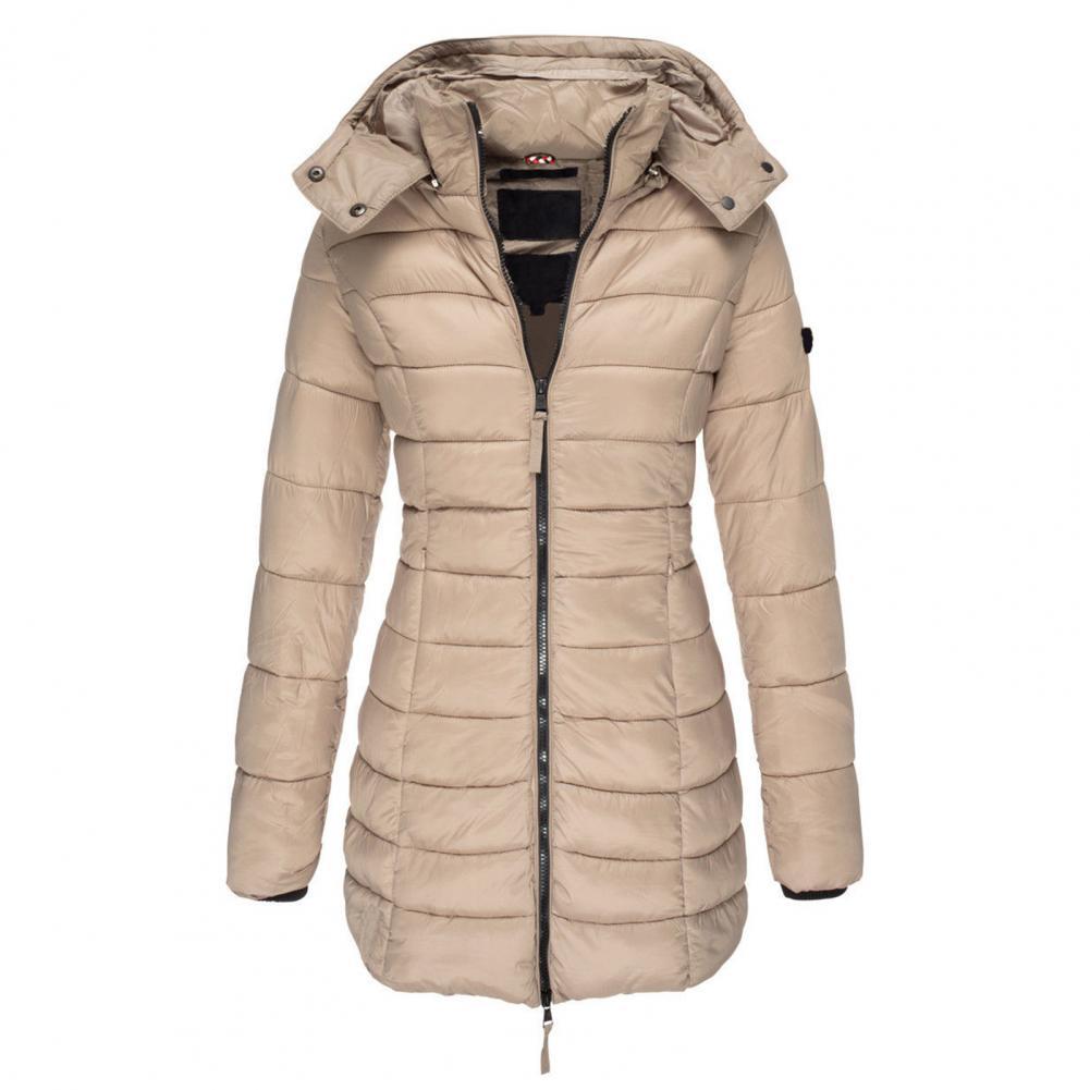 Street Wave Women Puffer Jacket Hooded Slimfit Insulated Winter Coat For Cozy Warmth