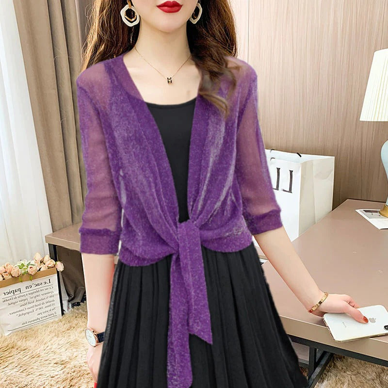 Open-Front Blouse For Spring