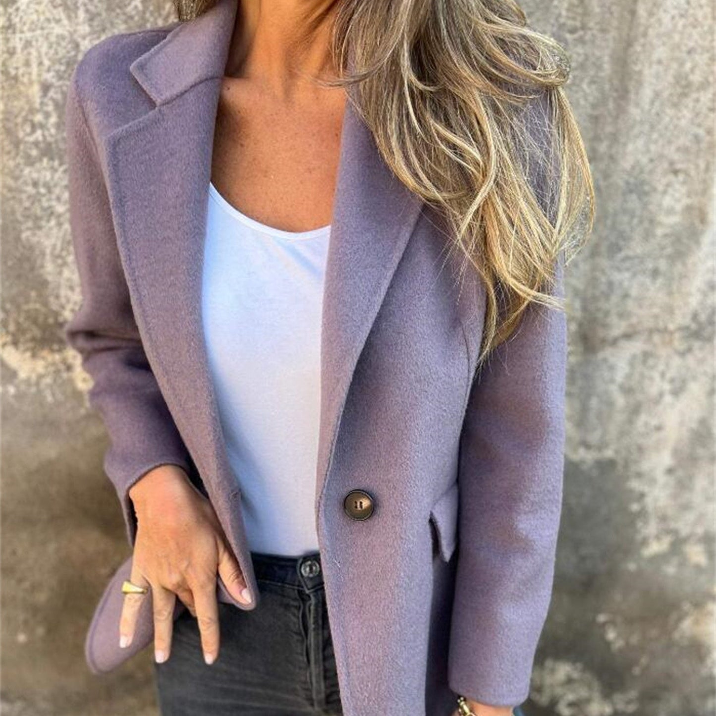 Street-wave Classic Wool Coat For Women, Timeless Style And Cozy Comfort, Versatile Outerwear