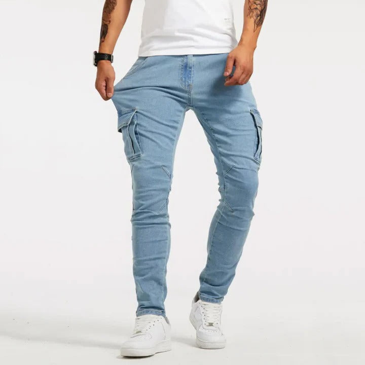 Stretchable Cargo Pants For Men With Multi Pocket Utility And Everyday Comfortable Fit Street-Wave