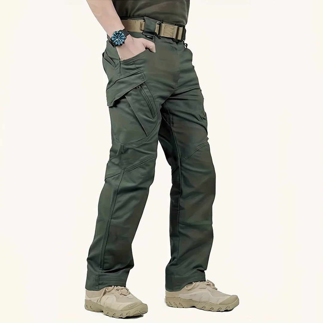 Mens Tactical Cargo Pants Durable Water Resistant Reinforced Cargo Pockets For Outdoor Work All Day Comfort Street-Wave
