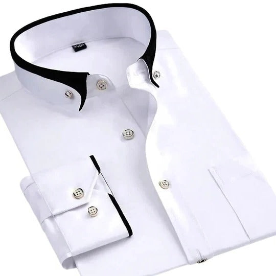 Street-Wave Men's Long Sleeve Shirt Versatile Everyday Wear Clean Silhouette Casual to Smart Casual Looks