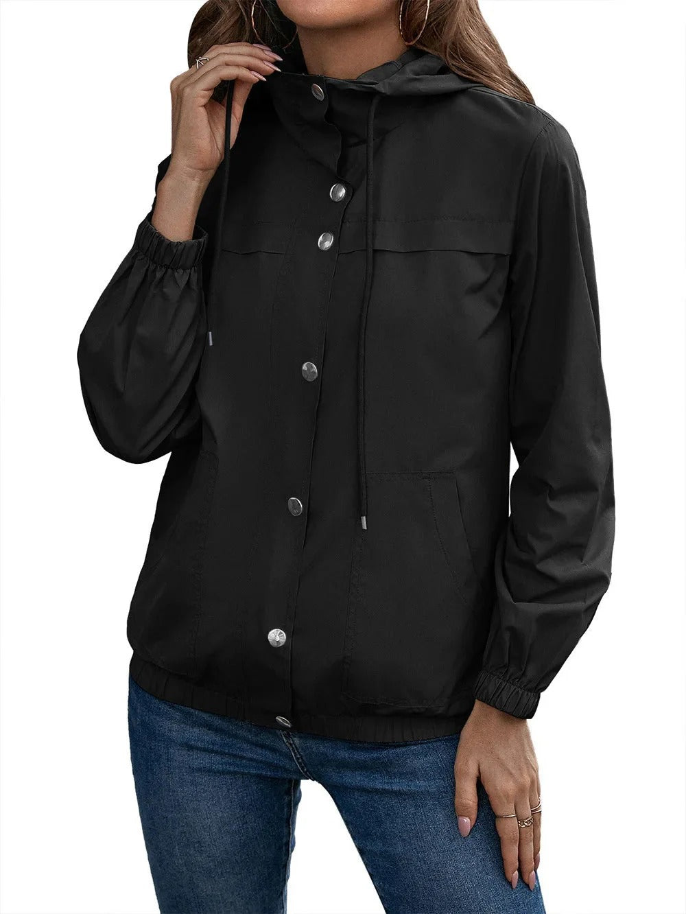 Street-Wave Women's Hoodie Jacket Autumn Edition With Adjustable Hood Relaxed Fit Layering Essential