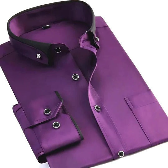 Street-Wave Men's Long Sleeve Shirt Versatile Everyday Wear Clean Silhouette Casual to Smart Casual Looks