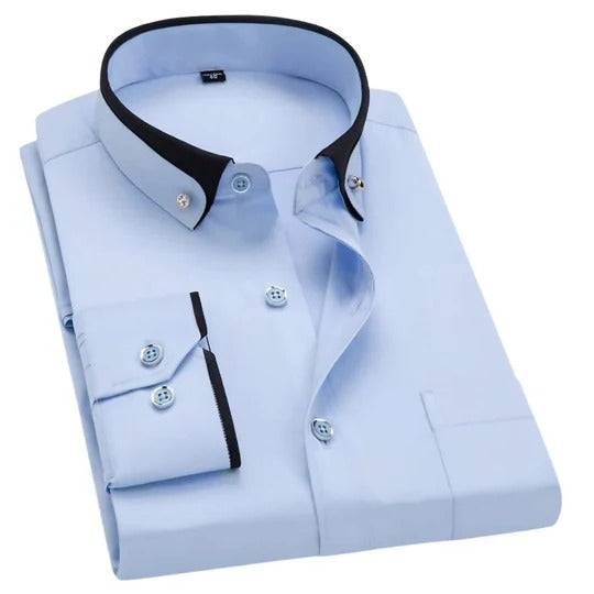 Street-Wave Men's Long Sleeve Shirt Versatile Everyday Wear Clean Silhouette Casual to Smart Casual Looks